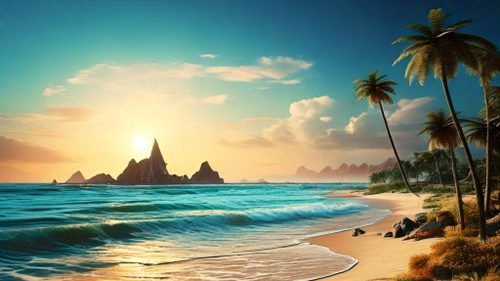 AI Beach Landscape